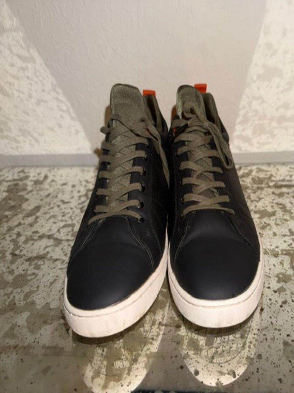 Aldo Men Leather Pull-on Sneakers Size 10.5